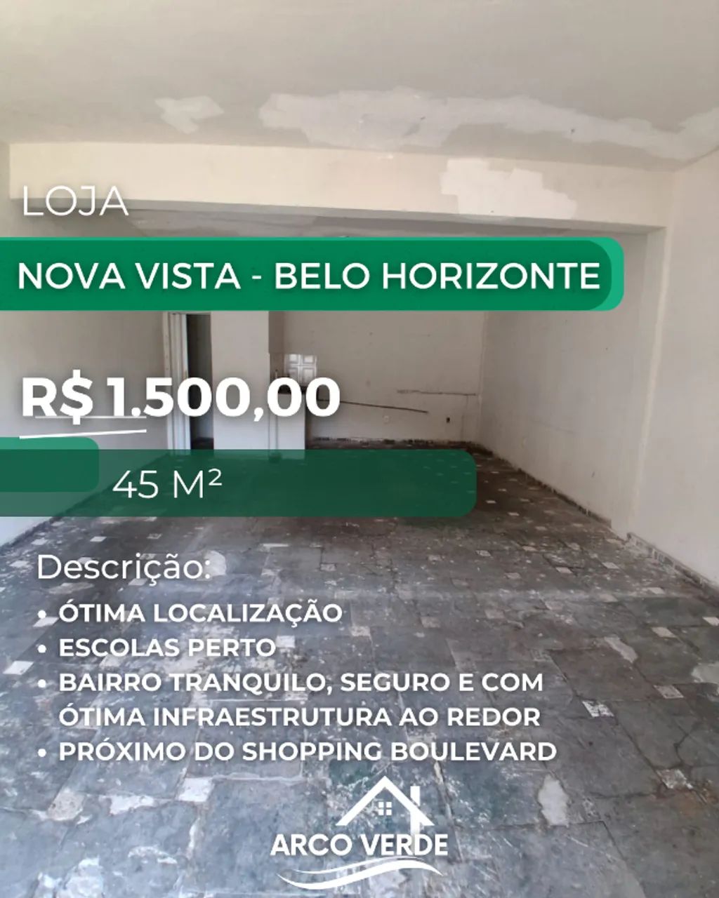 LOJA COMERCIAL - NOVA VISTA/ BH