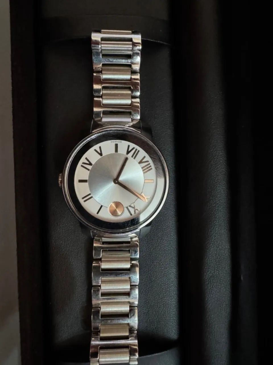 Relógio Feminino Movado Bold Prateado Prateado Rosa-claro