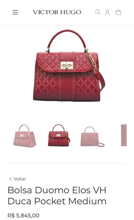 Bolsa VICTOR HUGO Couro Marrom - Luxo e Estilo! - Foto 3