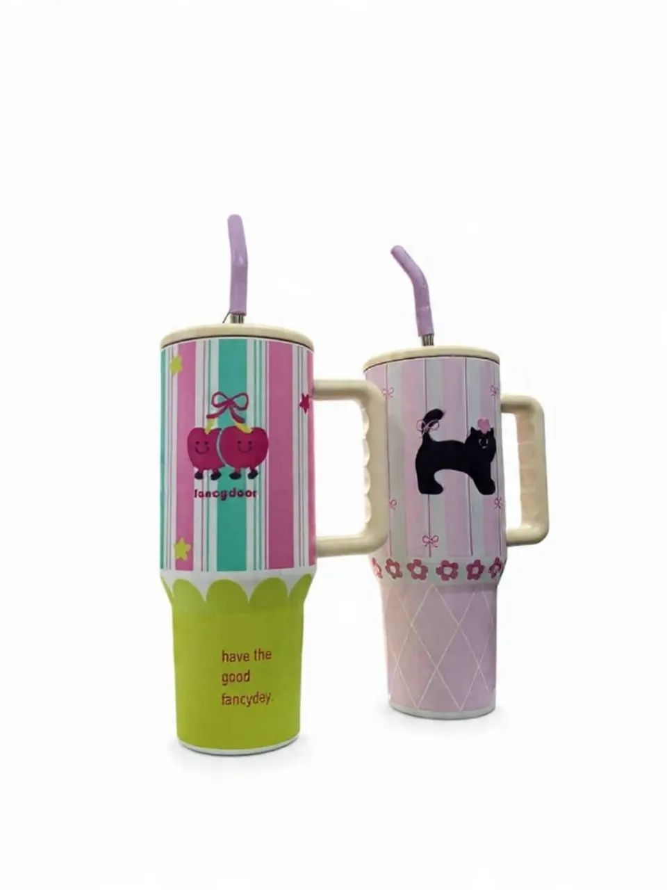 copo termico com canudo metal  1200 ml