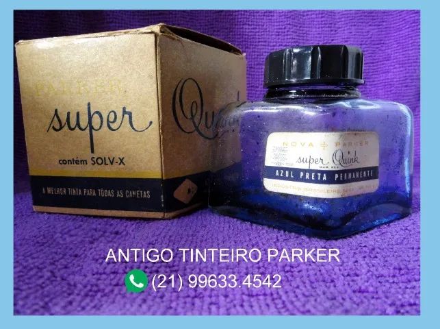 Antigo Tinteiro Parker.Na caixa original. - Foto 2