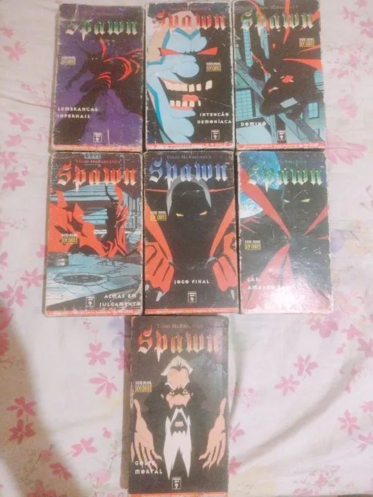 Coleção incompleta de Spawn em VHS