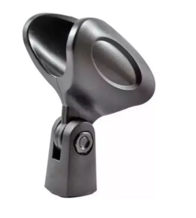 Cachimbo Para Microfone Sem Fio Com Rosca Metálica Preto