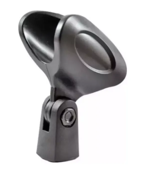 Cachimbo Para Microfone Sem Fio Com Rosca Metálica Preto