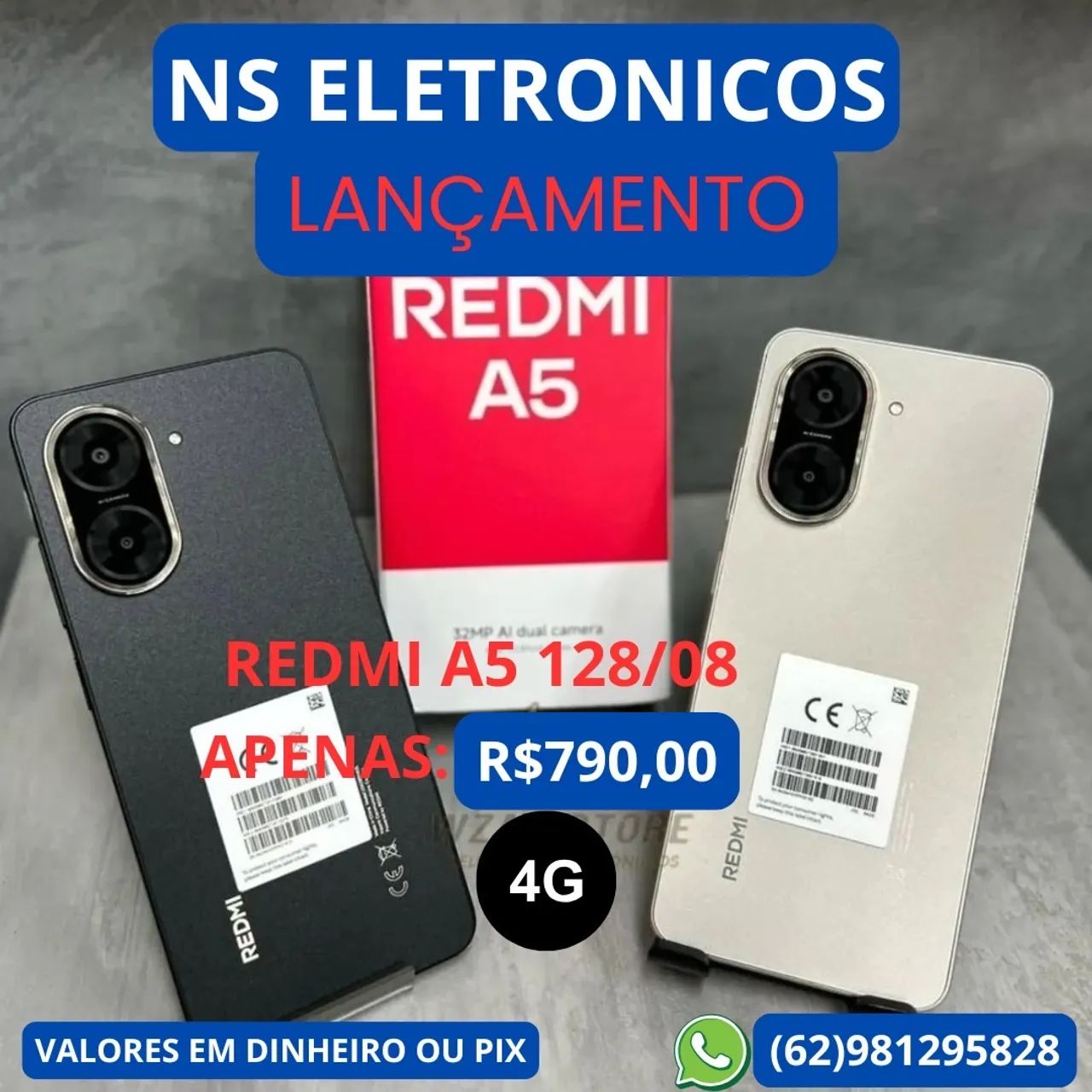 ***Celular Redmi A5 128/04+04 Lacrado Lançamento Xiaomi Entregamos***