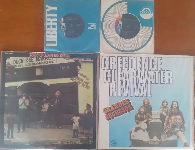 Creedence - lote com 02 Lp's & 02 Compacto - discos de vinil