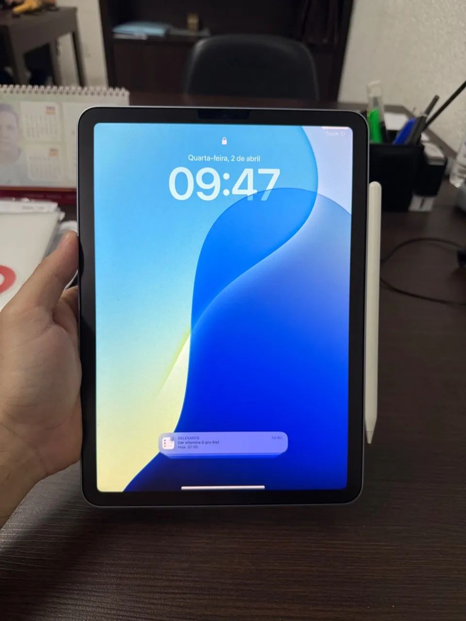 iPad Air 4ª geração 64GB Wi-Fi + Apple Pencil 2 - Tablets e
