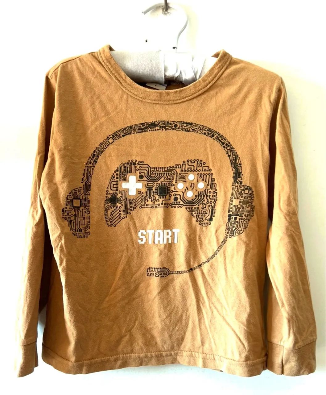Camiseta Infantil Estampada Gamer tam 4 Brandili