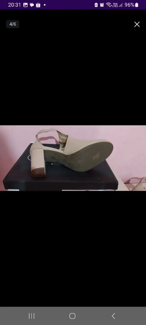Sandália Feminina Bege - Foto 3