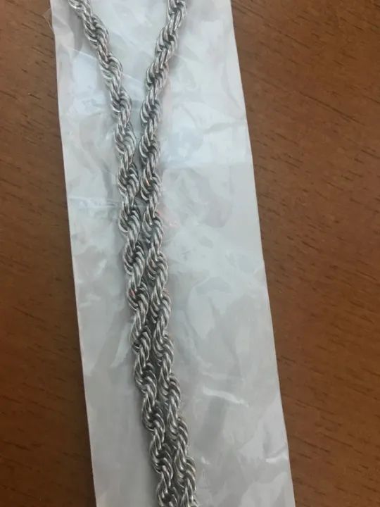 Cordão de Aço Inoxidável Masculino - Foto 2