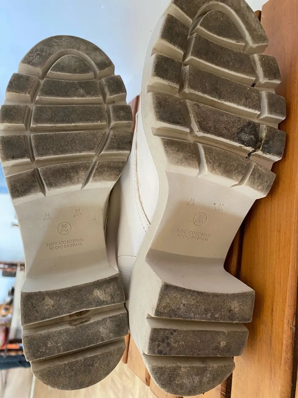 Bota Feminina bege 36 - Foto 6