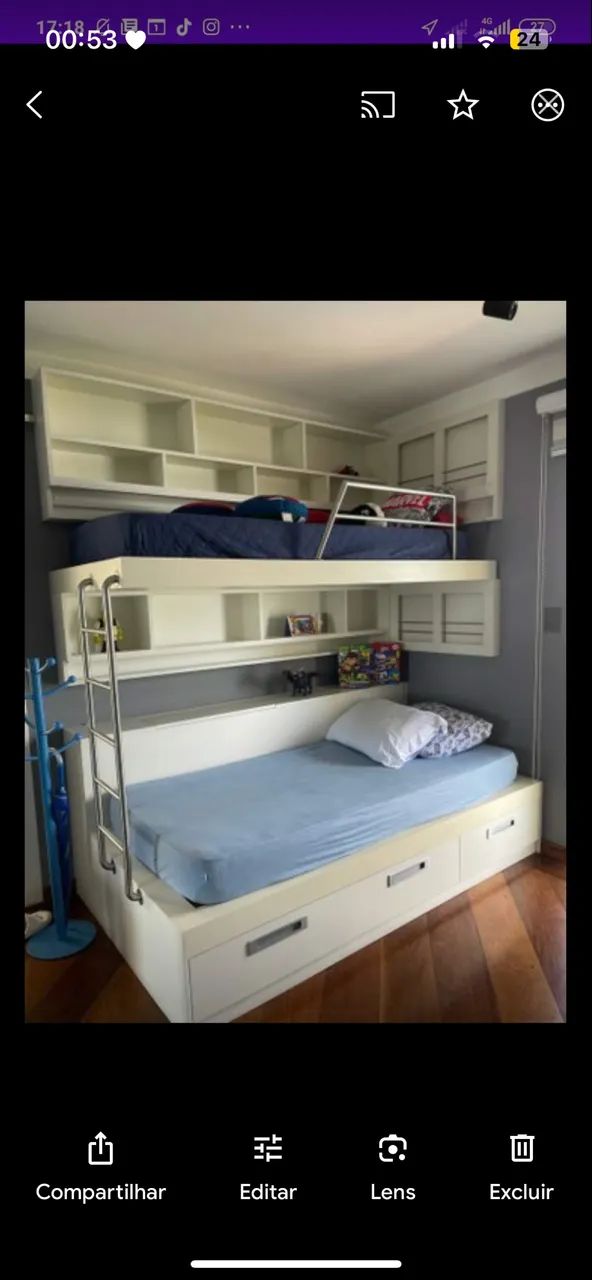 Quarto infantil juvenil duas crianças  - Foto 2