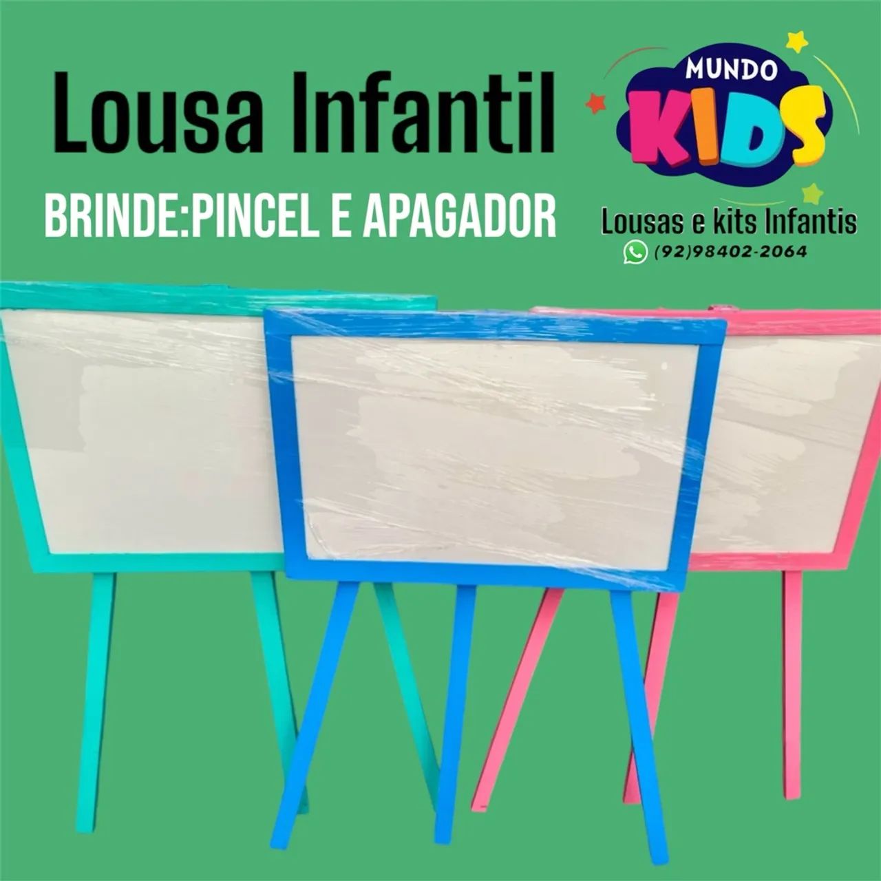 Lousa Infantil - Brinde: Pincel e apagador