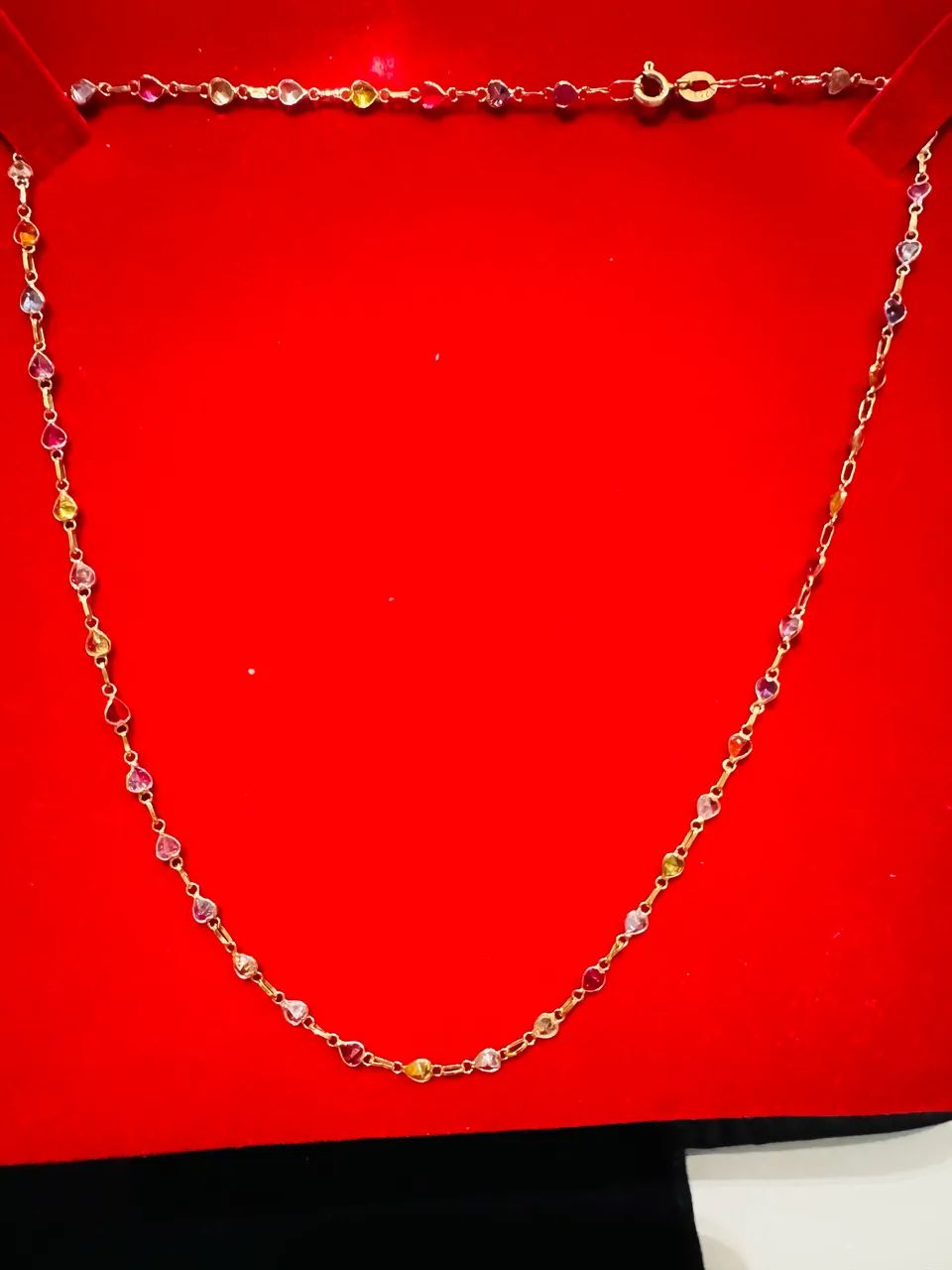 Corrente de ouro 18 com pedras  - Foto 2