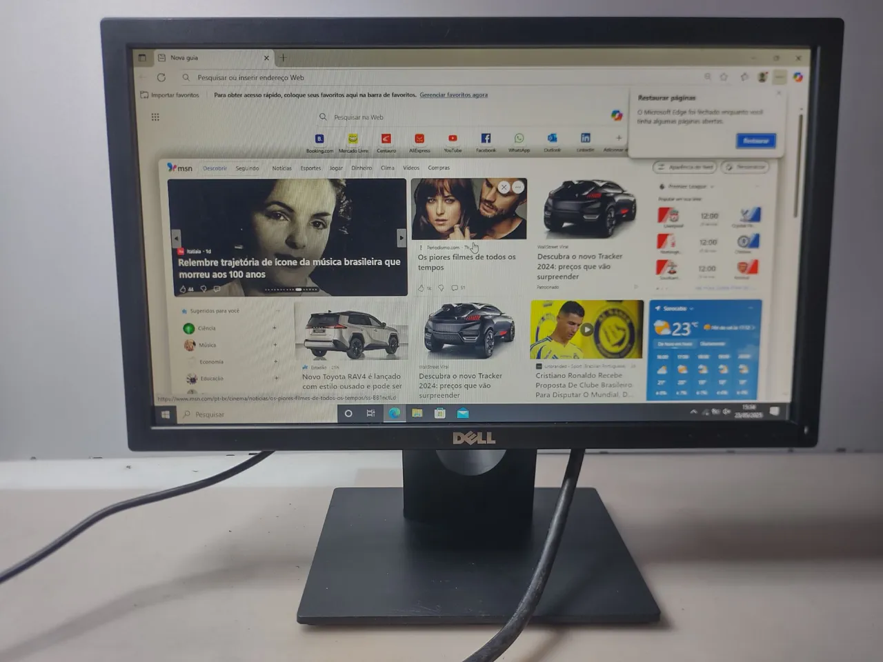 Monitor Dell 19 Pol displayport e vga