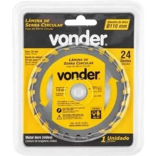KIT DE LAMINA DE SERRA CIRCULAR VONDER C/3PCS 110X20X24 - Foto 3