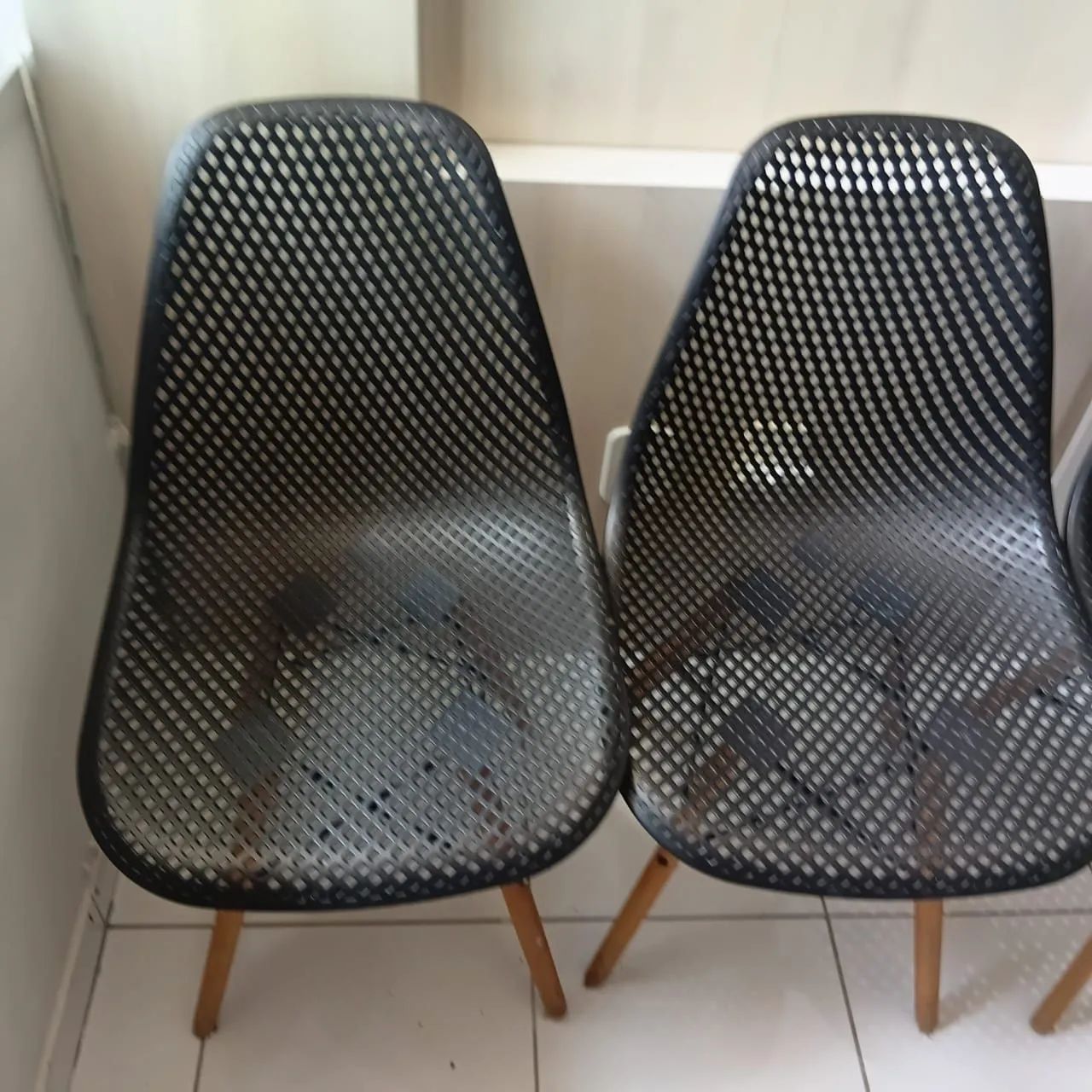 Kit 3 cadeiras Eames Eiffel 