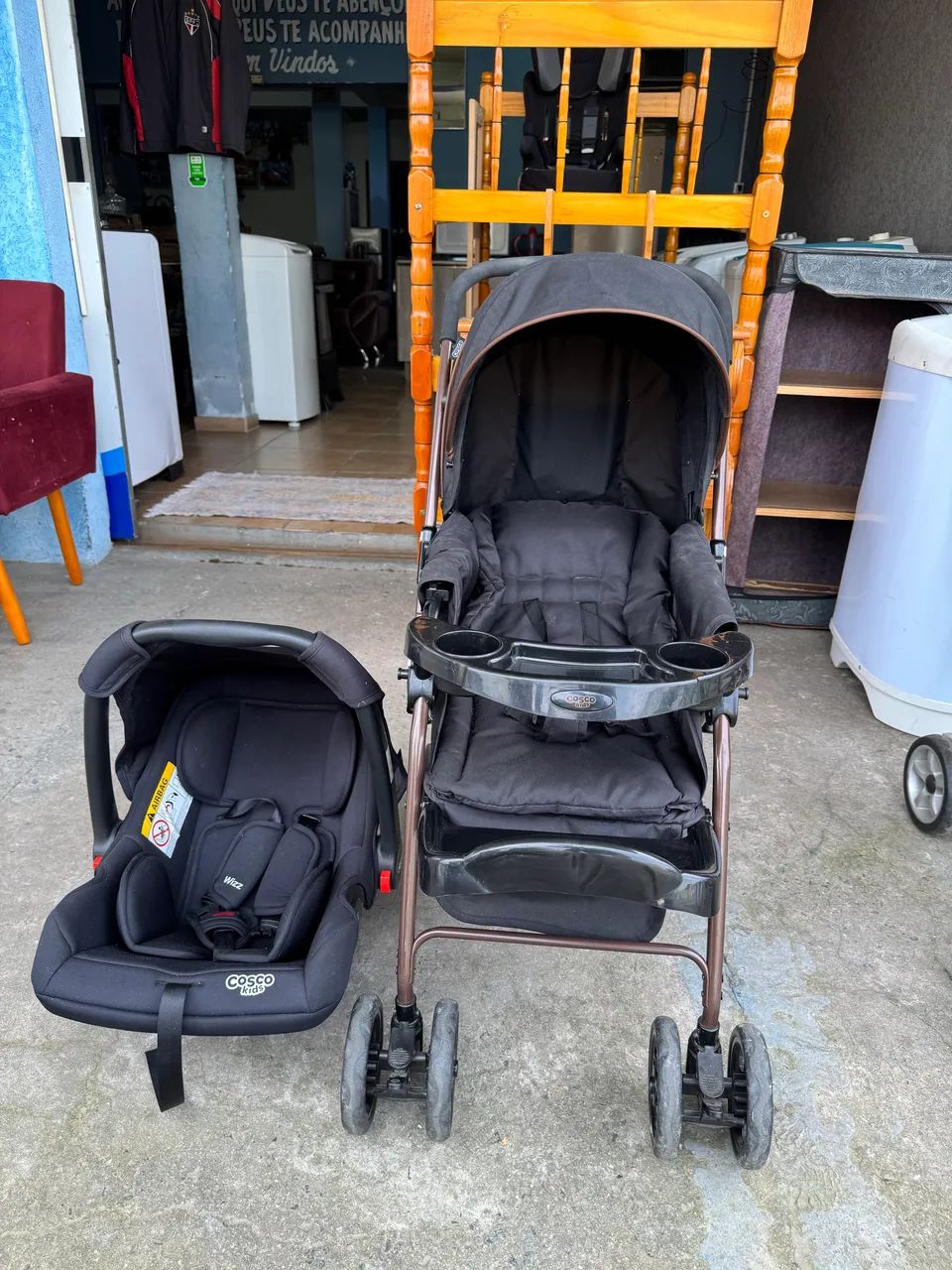 Carrinho de Bebê + Bebê Conforto  - Foto 4
