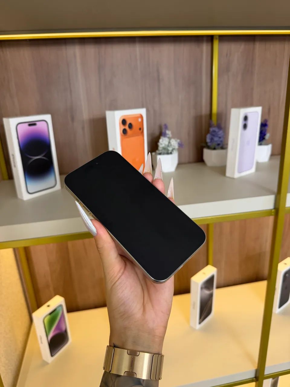 iPhone 15 Pro Titânio Natural IMPECÁVEL  - Foto 5