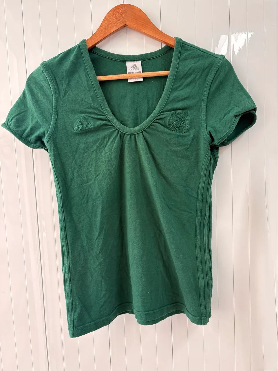 Camisa RARÍSSIMA Palmeiras feminina ALL GREEN algodão oficial original Adidas tamanho M