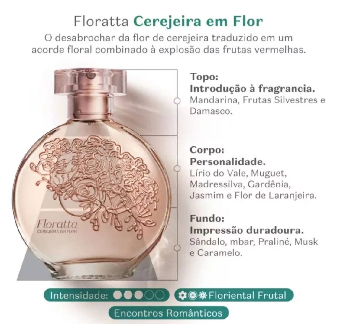 Perfume Cerejeira em Flor- OBoticário feminino 75ml  - Foto 2