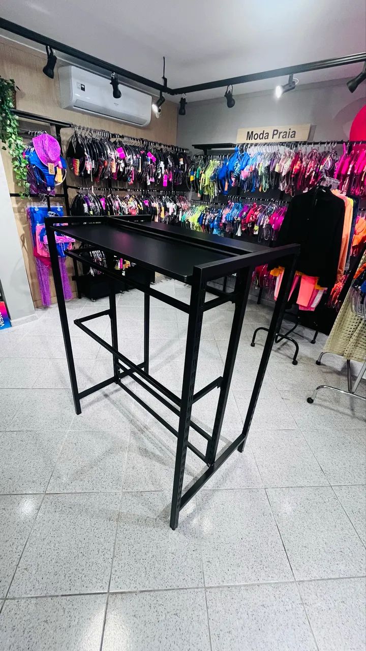 Kit arara expositora para loja de roupas montável 