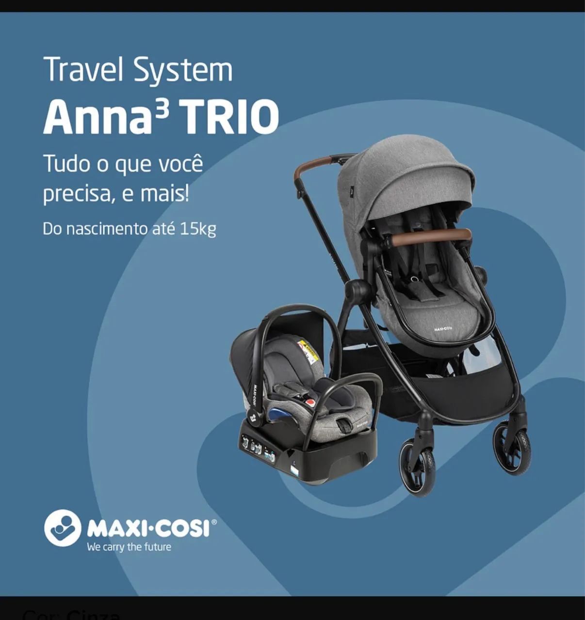 Carrinho 3 em 1 Maxi Cosi Anna3 - Foto 3