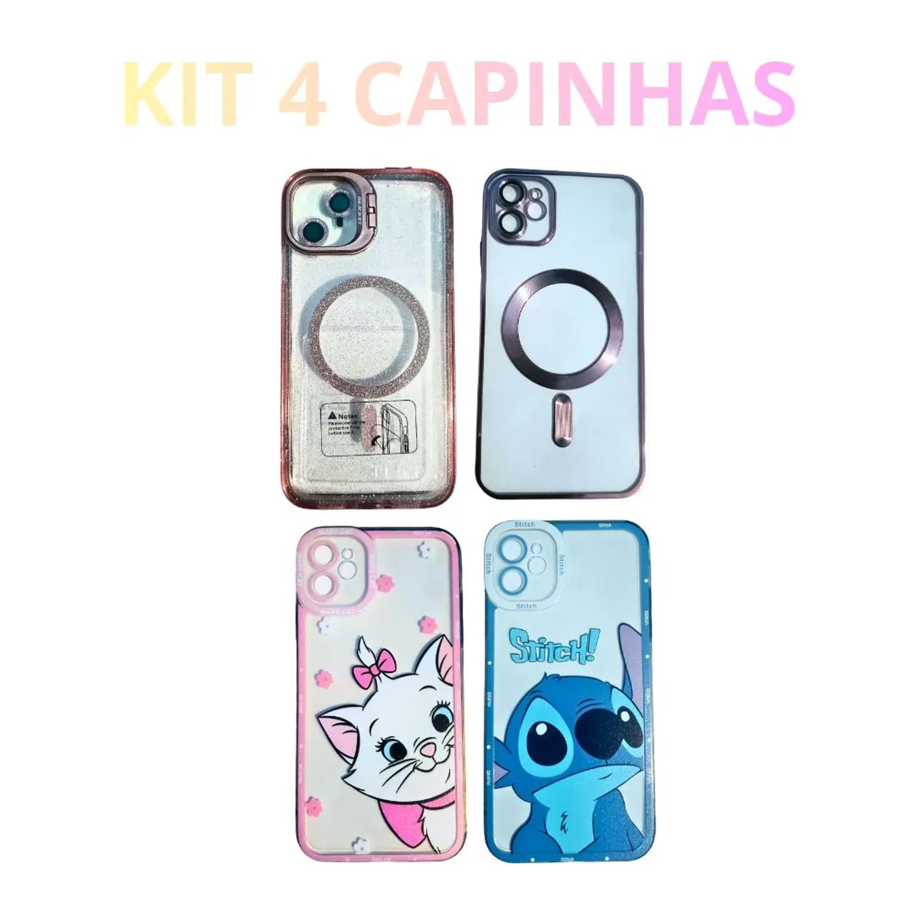 Kit 4 Capas Iphone 11