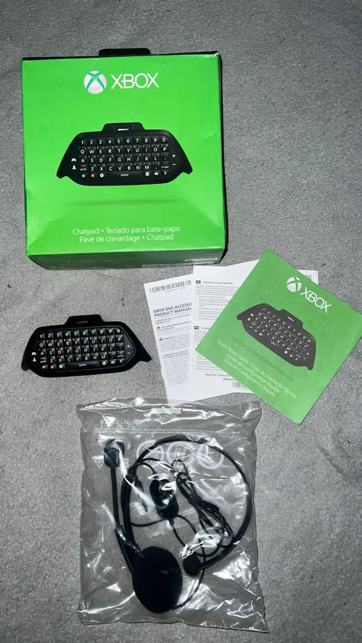 Teclado Chatpad Xbox One e Series S/X - Original Microsoft