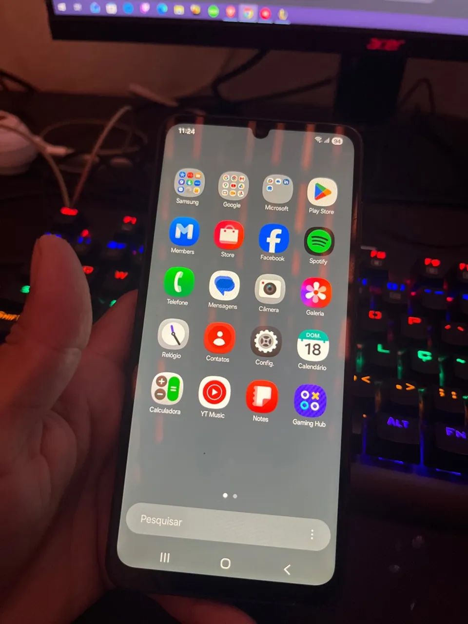 Vendo Galaxy A05 com ótimo espaço interno 128gb com marcas de uso  - Foto 4