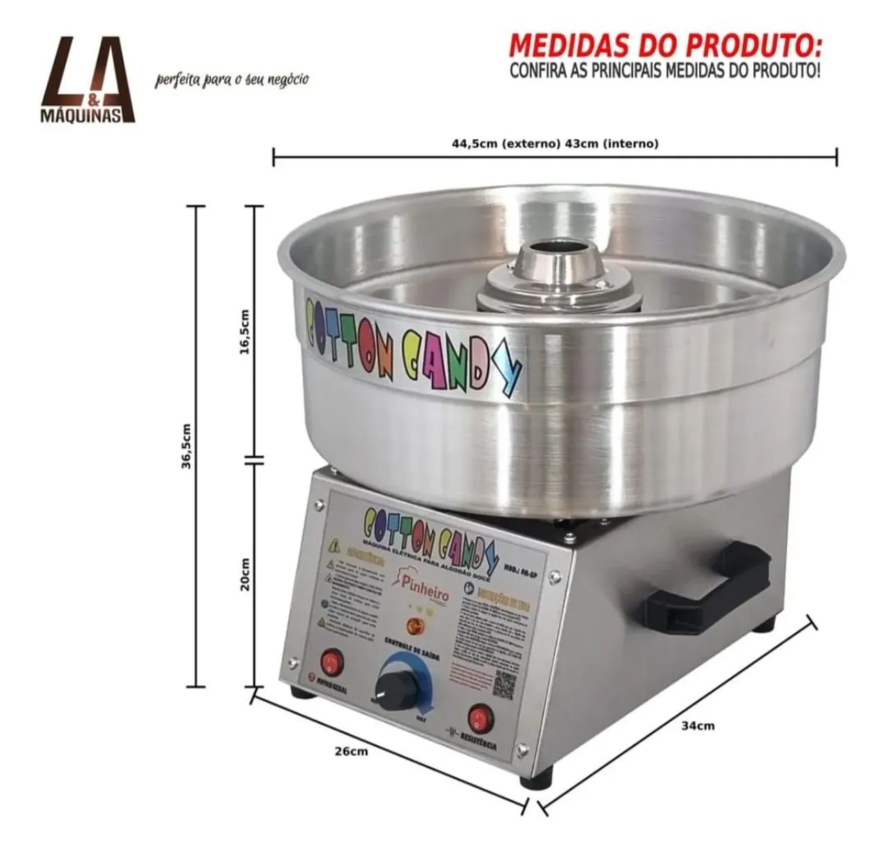 Máquina de algodão doce  - Foto 3