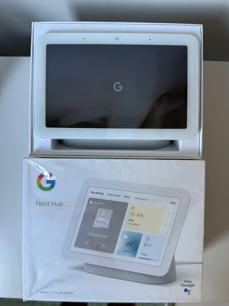 Google Nest Hub 2 Gen, Cor Chalk, Zero - Foto 4