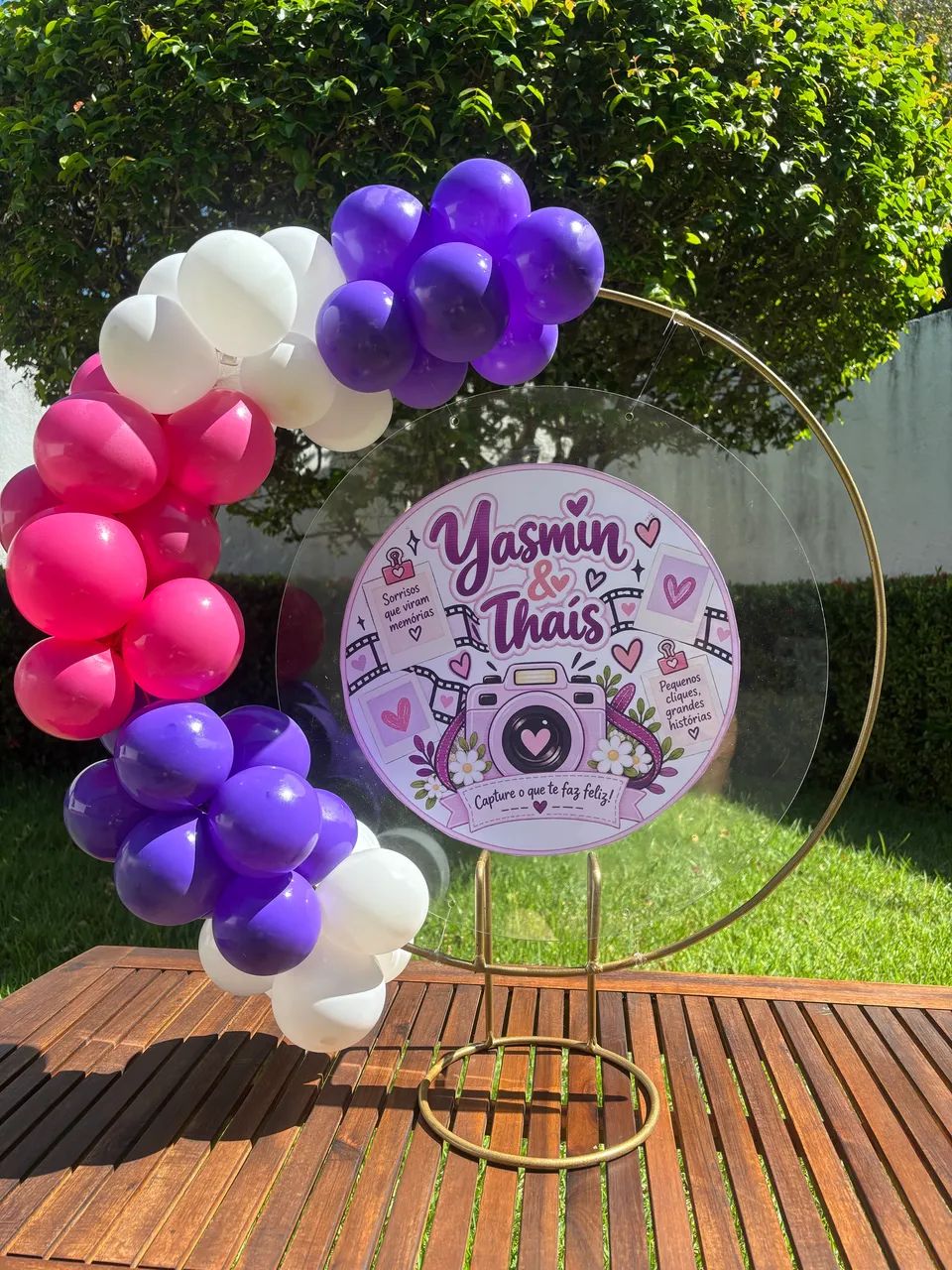 Mini pegue e monte decoração de mesa - Foto 3