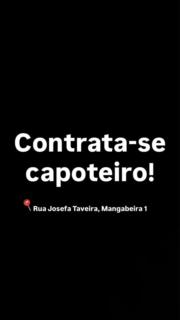 Contrata-se capoteiro