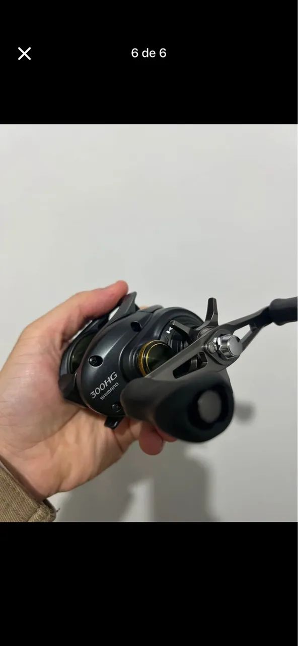 Carretilha Shimano Curado 300 HG (direita) nova - Foto 4