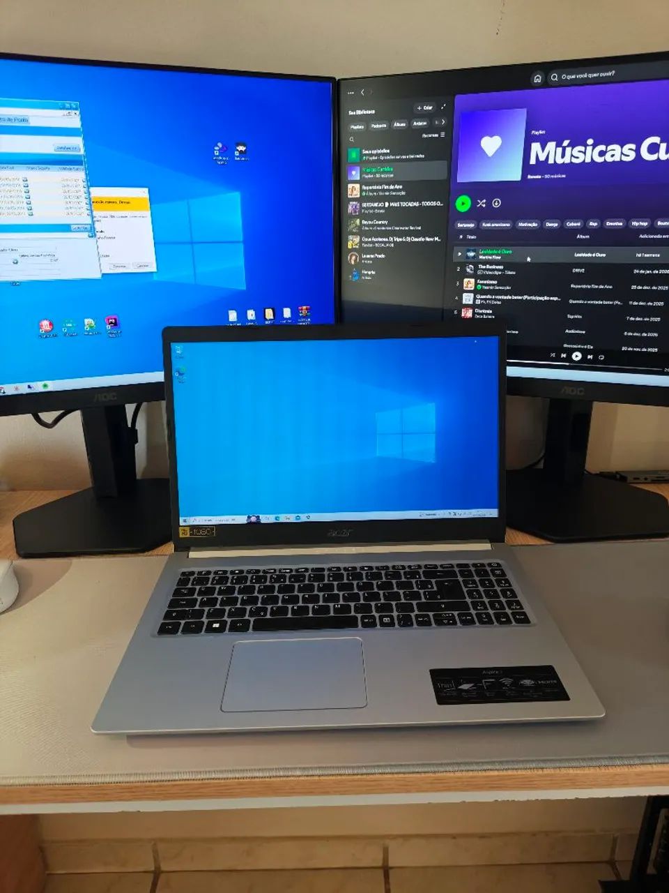 Notebook Acer Aspire 5 |  i3 10ª Geração | 4GB RAM | SSD 256GB