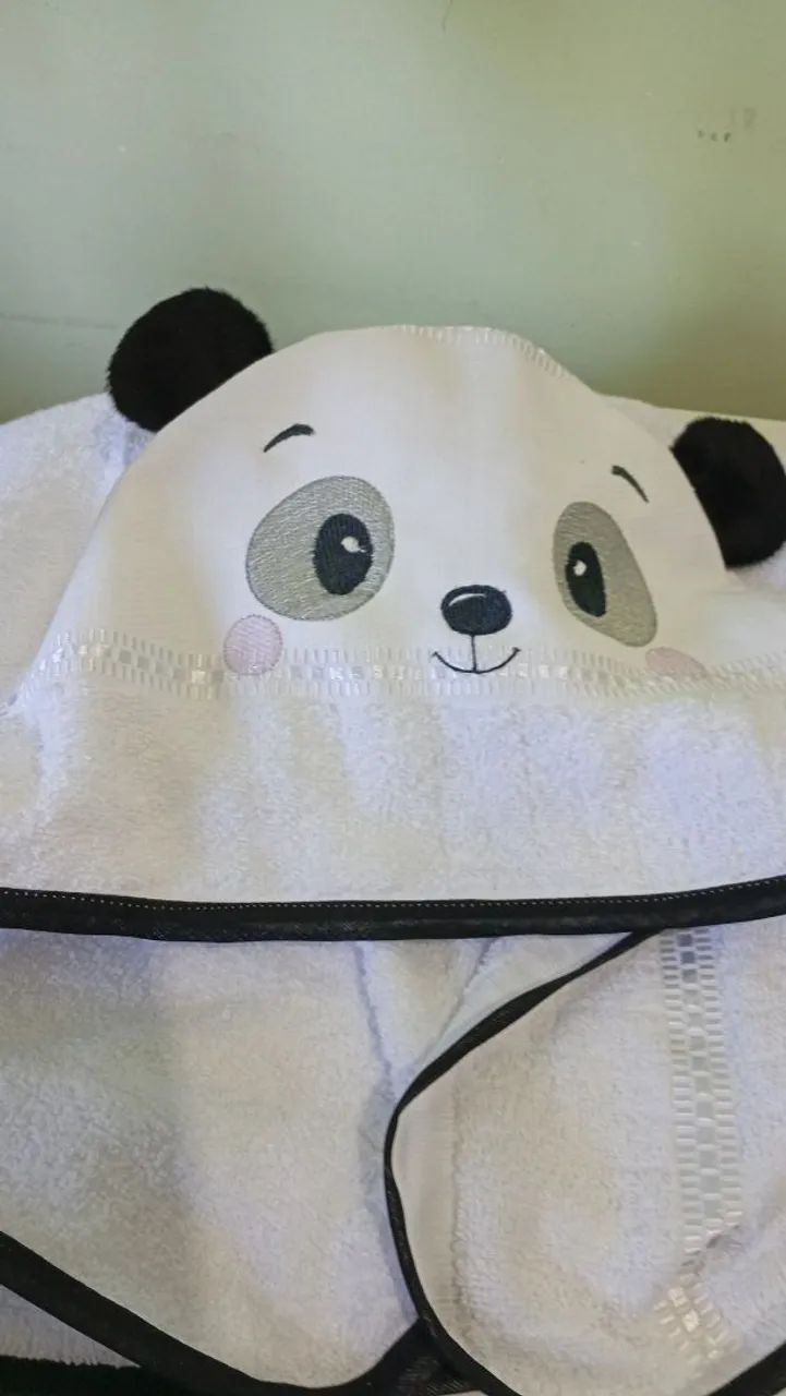 Toalha felpuda com capuz bichinhos  - Foto 3