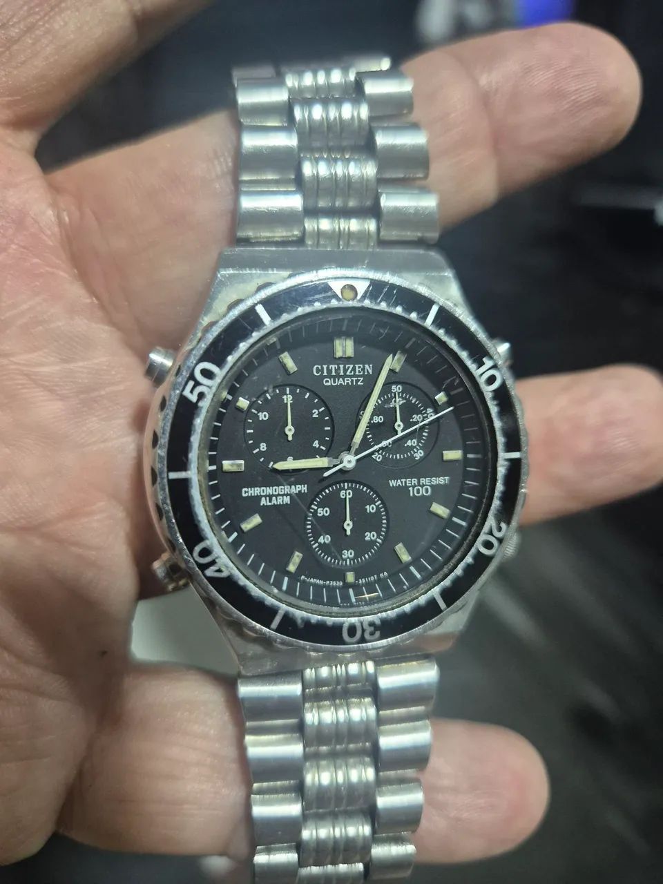 Relógio CITIZEN CRONÓGRAFO 3530   -  REVISADO/FUNCIONANDO PERFEITAMENTE  - Foto 4