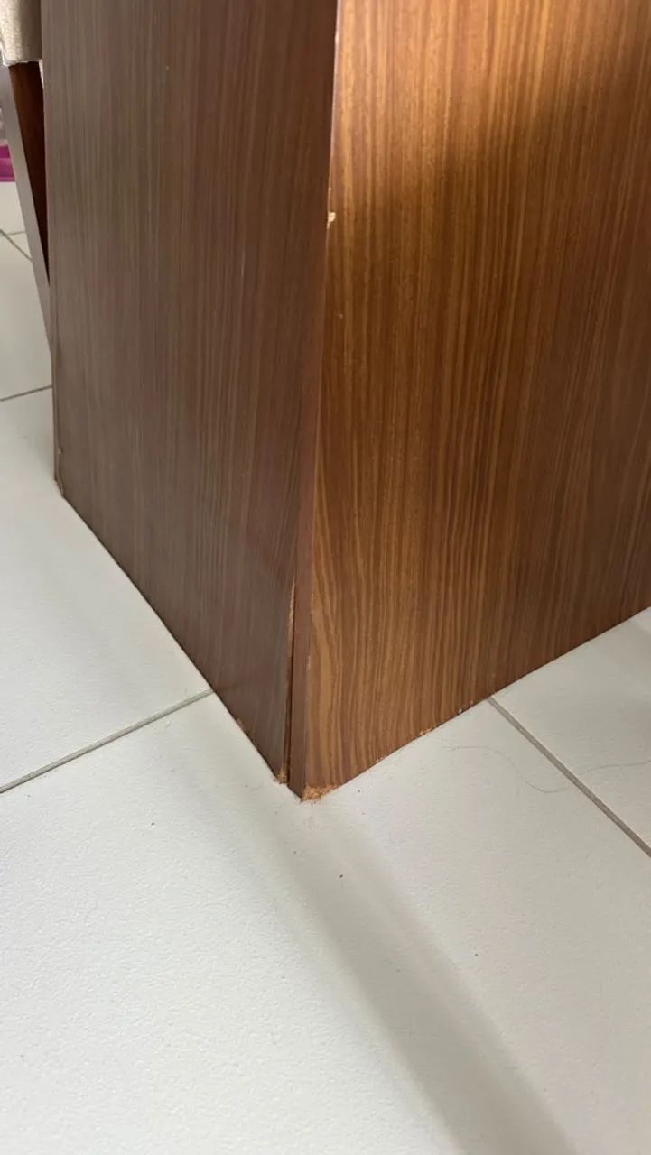 MESA 4 CADEIRAS ESTOFADO - VENDER RÁPIDO - Foto 5