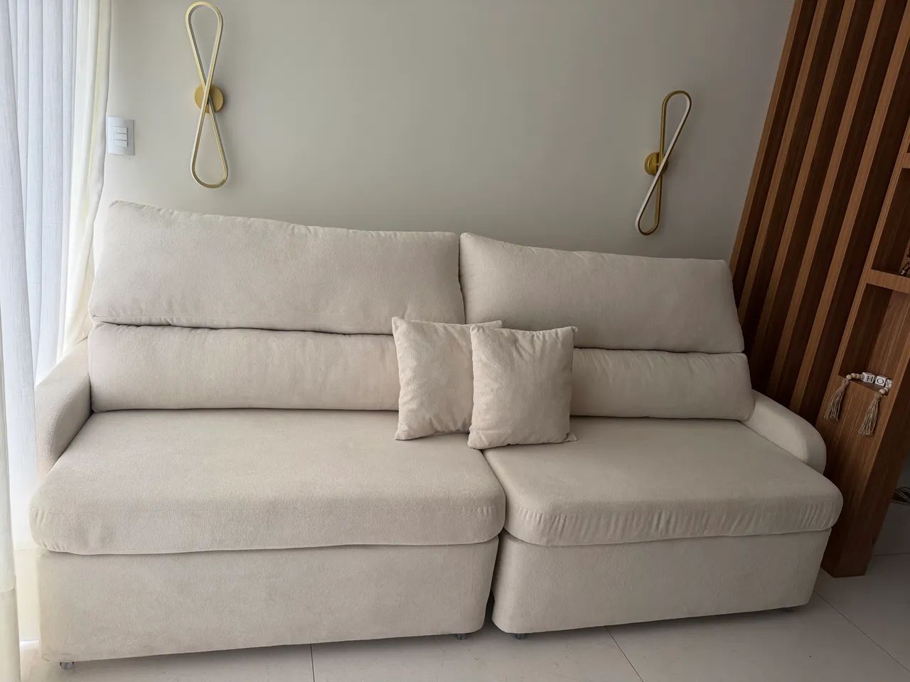     Sofá Retrátil e Reclinável 3 Lugares - Foto 2