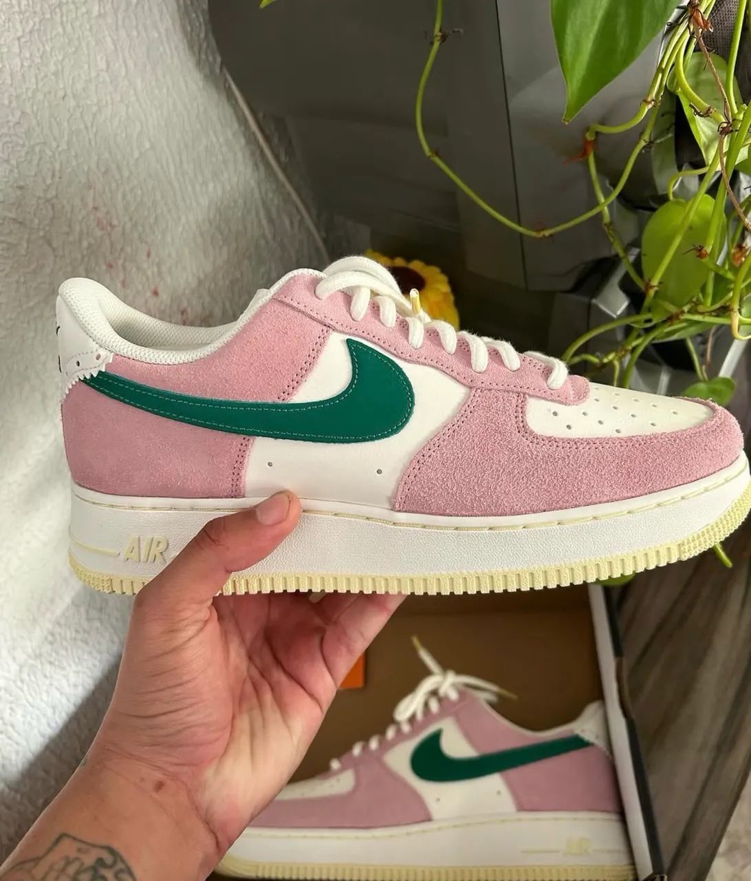 Nike Air Force 1 Low Sail Medium Soft Pink Malachite