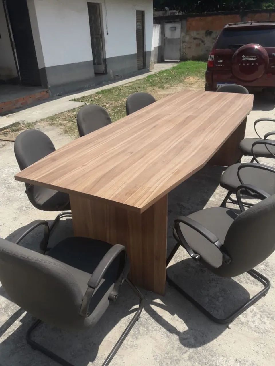 Mesa para escritório com 8 cadeiras - Foto 2