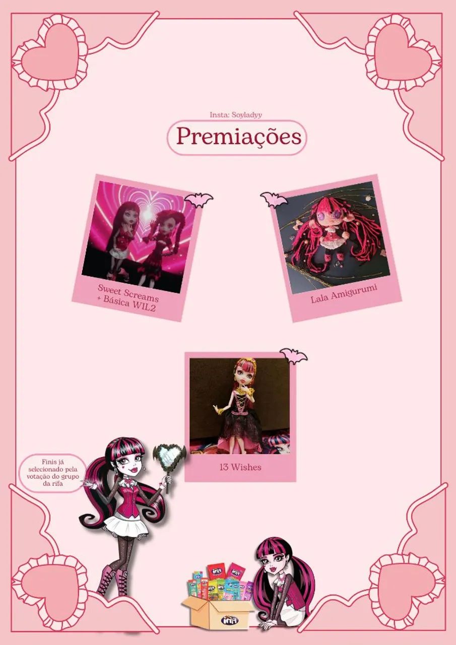 Monster high Draculaura Sweet Screams/ Básica/ 13 desejos e amigurimi - Foto 2