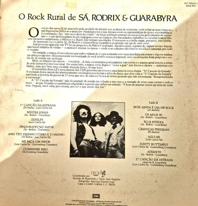 LP O Rock Rural de SÁ, RODRIX & GUARABYRA - CDs, DVDs etc - Vila