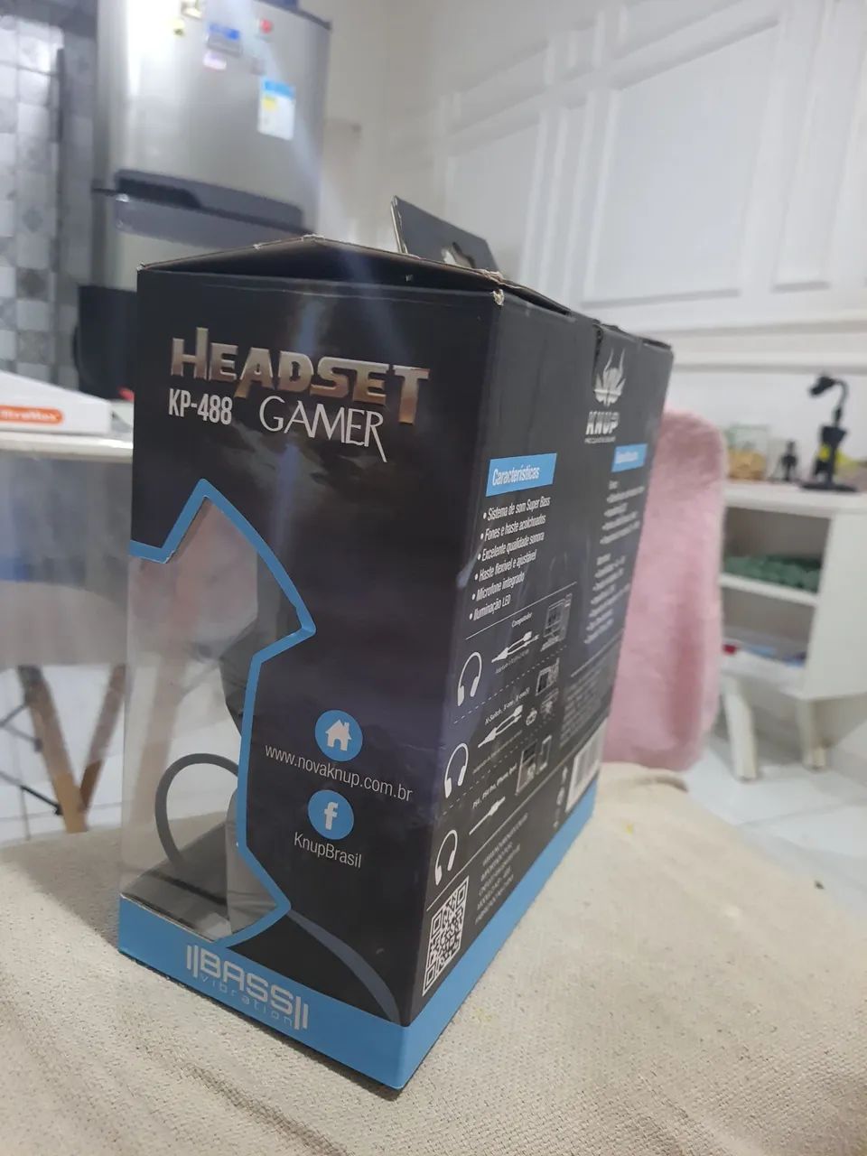 Headset kp 488 gamer rgb - Foto 2