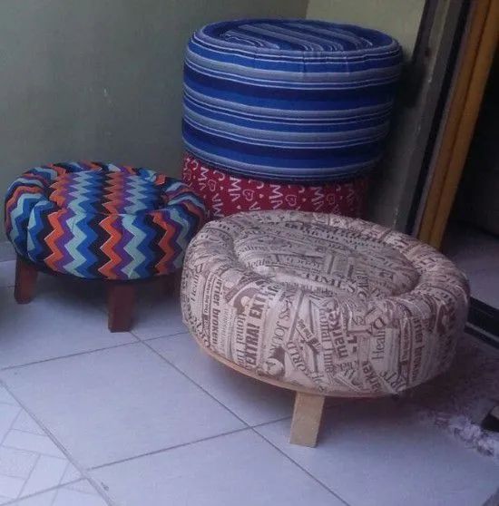 Puffs ecológico decora e usa - Foto 3