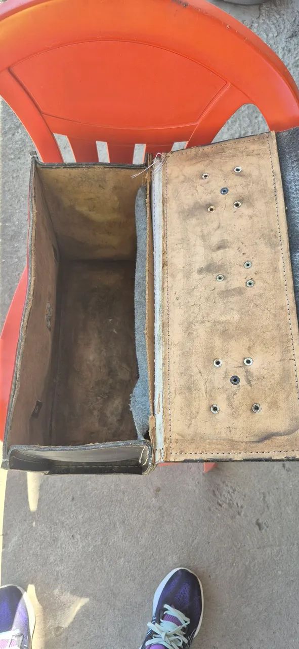 Bolsa em couro para eletricistas com cadeado+ porta de ferramentas - Foto 5