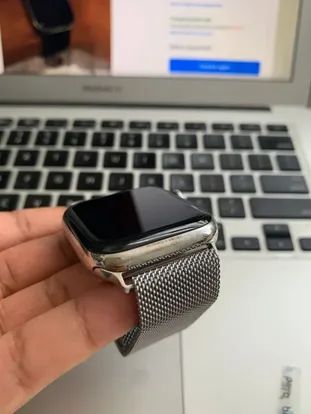 Apple Watch S5 44mm Aço + GARANTIA + UPGRADE - Foto 3