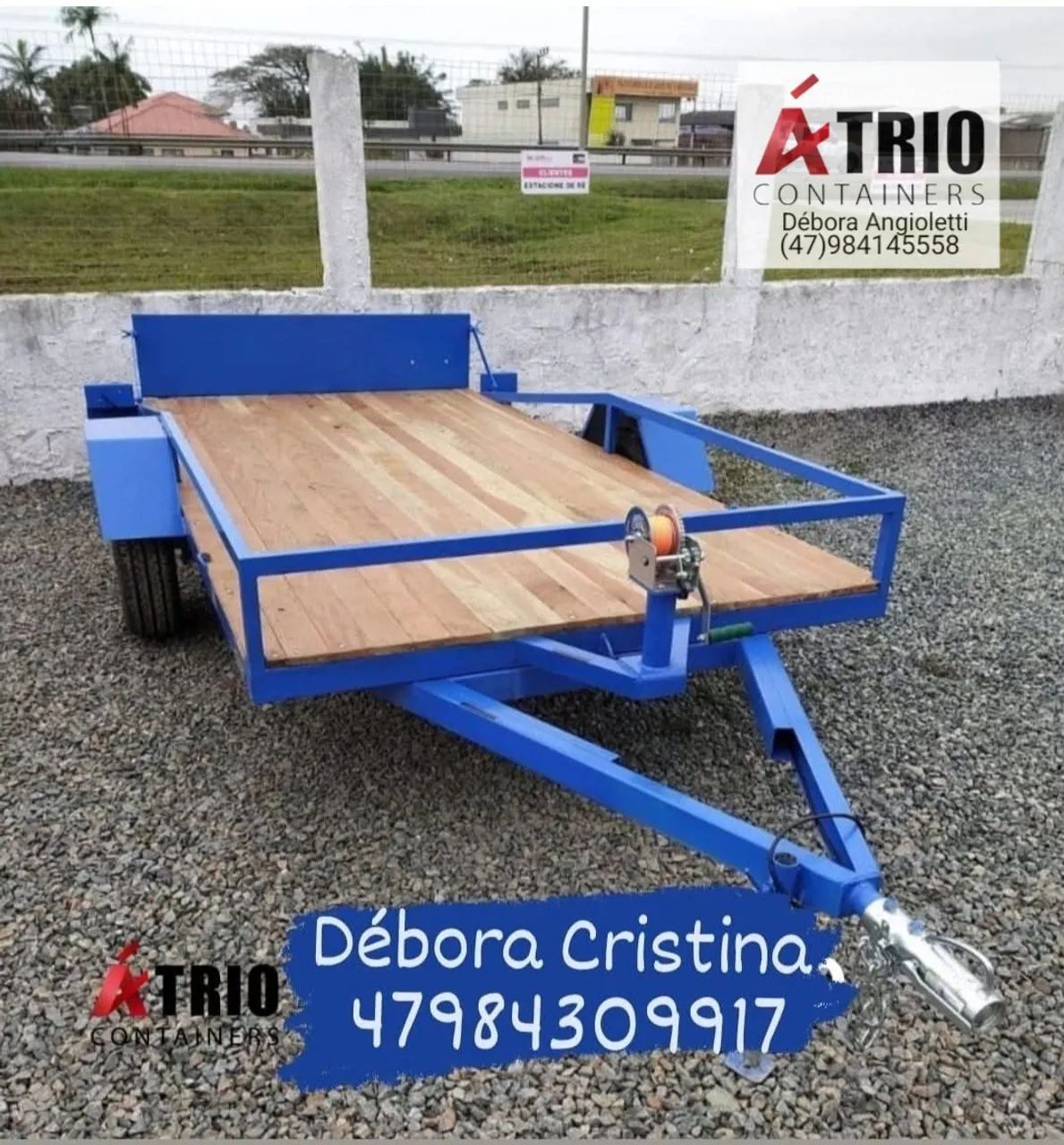 Carretinha basculante reboque cores - Foto 5