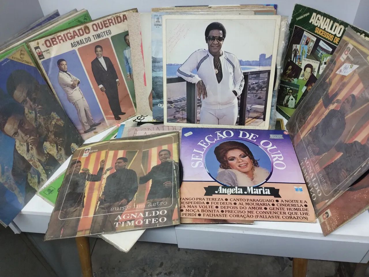 Discos de vinil Aguinaldo Timóteo e Angela Maria! - Foto 3